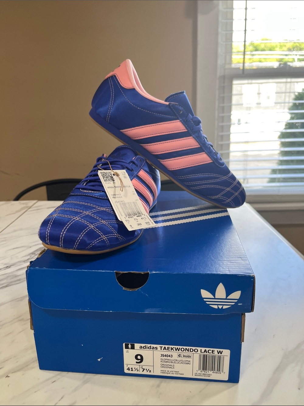 adidas Taekwondo Lace W Women's Blue Pink Training Shoes